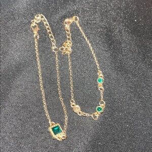 Elegant Gold and Green wristlet bracelets, NWT